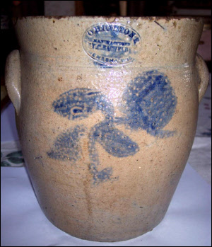 Antique Cream Pot by C. Bachelder Pottery