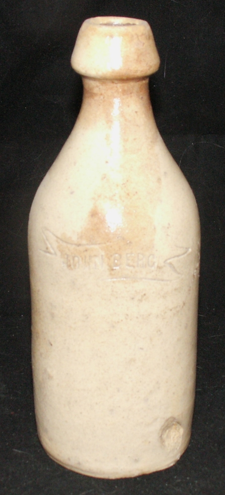John Berg Antique Stoneware Bottle