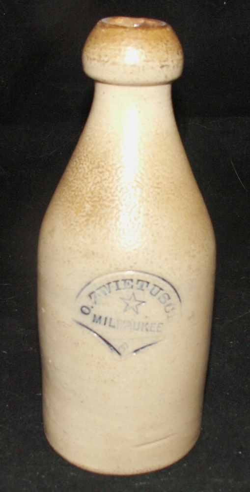 O. Zwietusch Milwaukee Clay Bottle