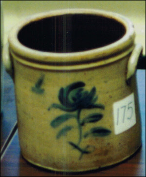 Antique Painted Crock by Bachelder in Menasha, WI