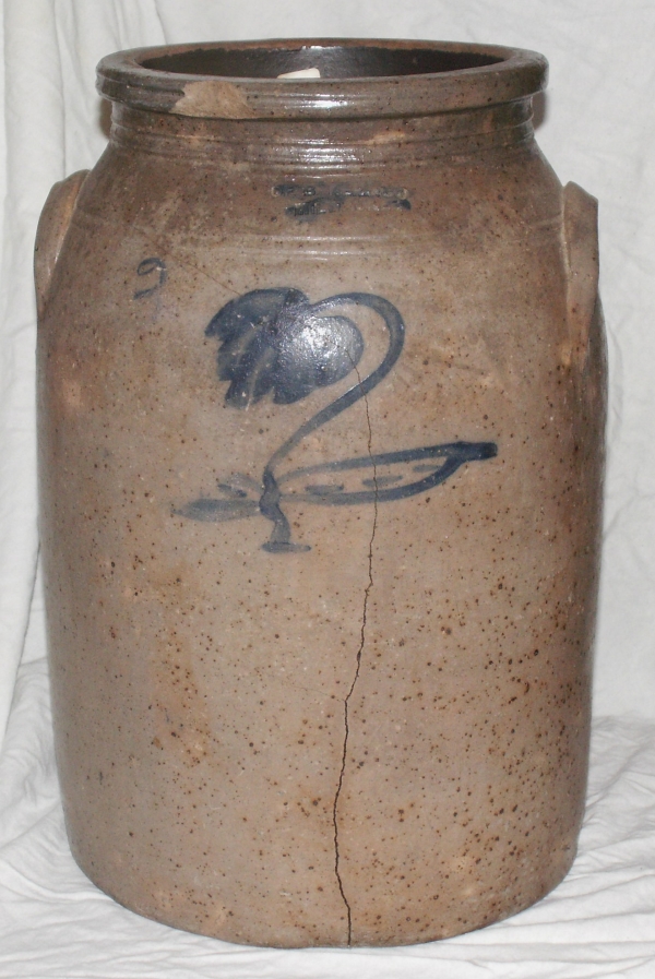 O.F. Baker & Co, Milwaukee, WI 3 Gallon Lap Churn