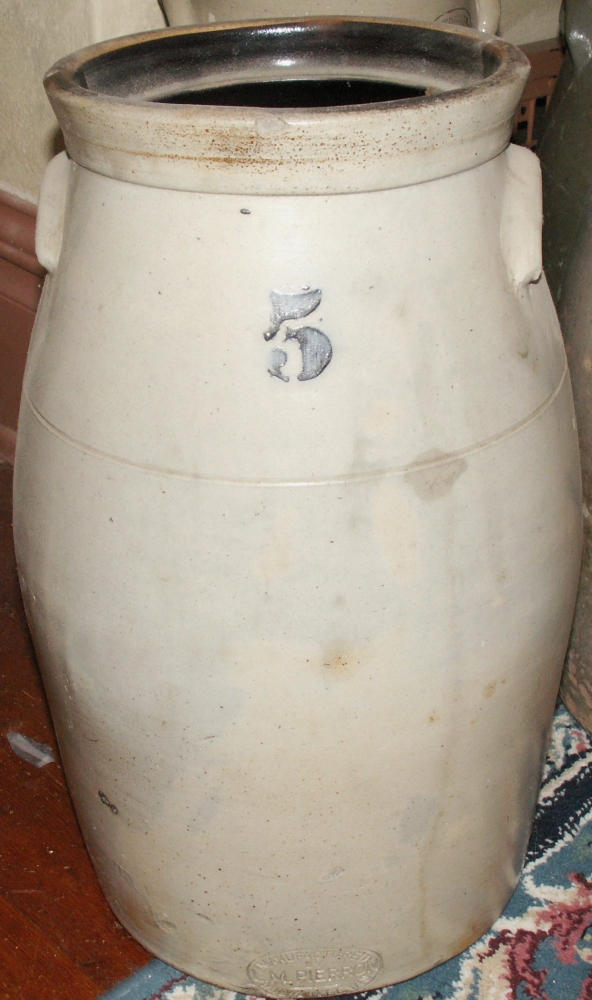 5 Gallon L.M. Pierron, Milwaukee, WI Butter Churn