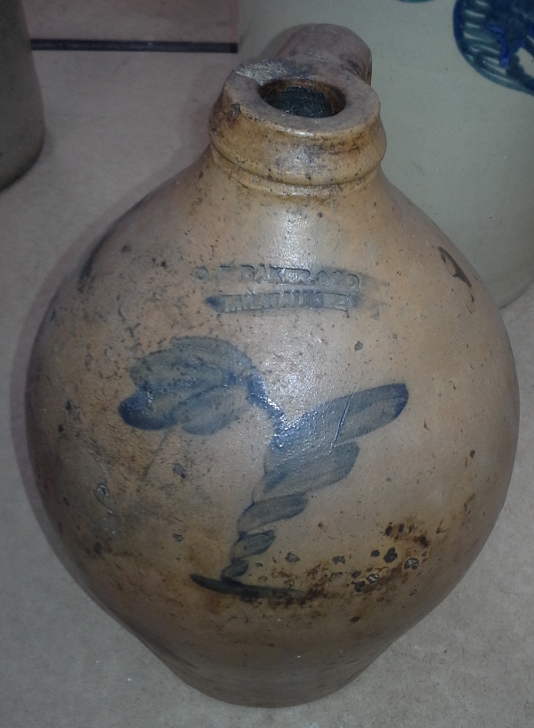 O. F. Baker & Co., Milwaukee WI 1 Gallon Ovoid Jug