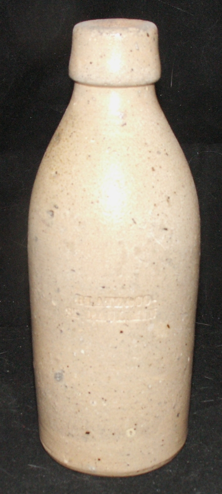 Stoneware Beer Bottle