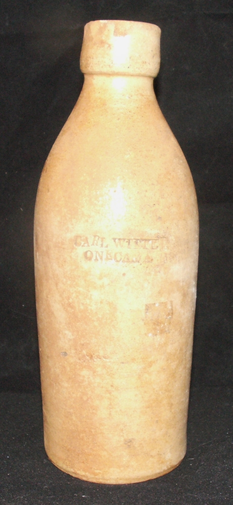 Carl Witte, Onekama, MI Pottery Bottle