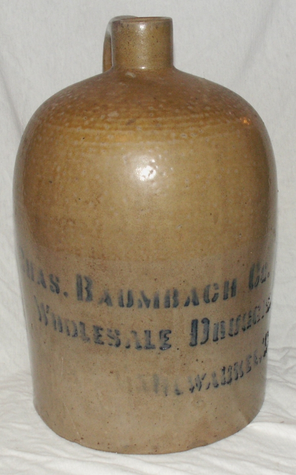 Chas Baumbach Co. Stoneware Jug