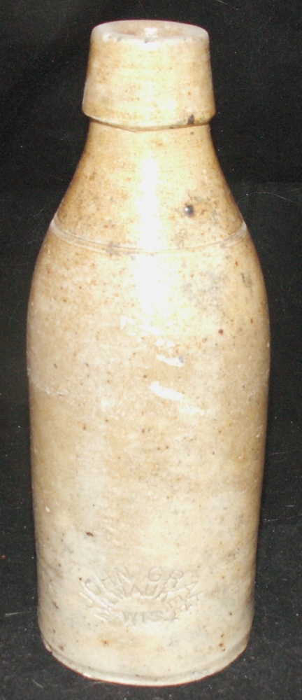 John Graf Milwaukee Wis Stoneware Bottle