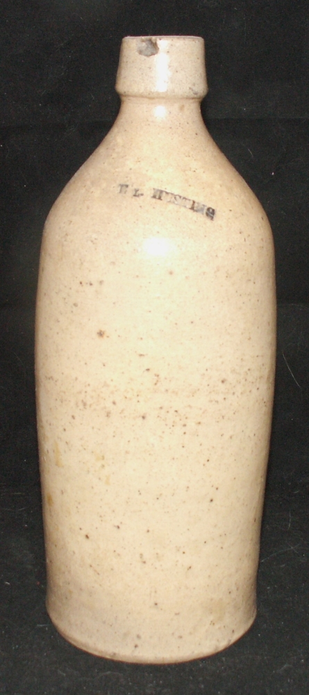 E.L. Hustging Stoneware Bottle