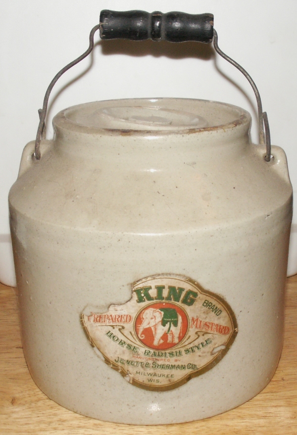 King Brand Mustard Jug