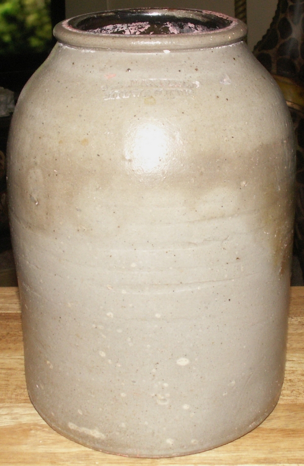 J.B. Maxfield Milwaukee WI 1 Gallon Preserve Crock