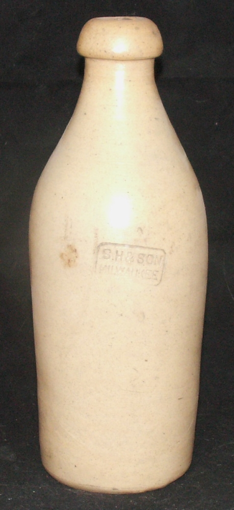 S.H. & Son Milwaukee Stoneware Bottle