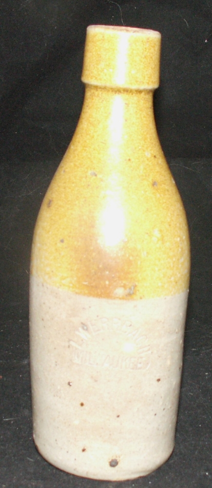 L. Werrbach Milwaukee Pottery Bottle