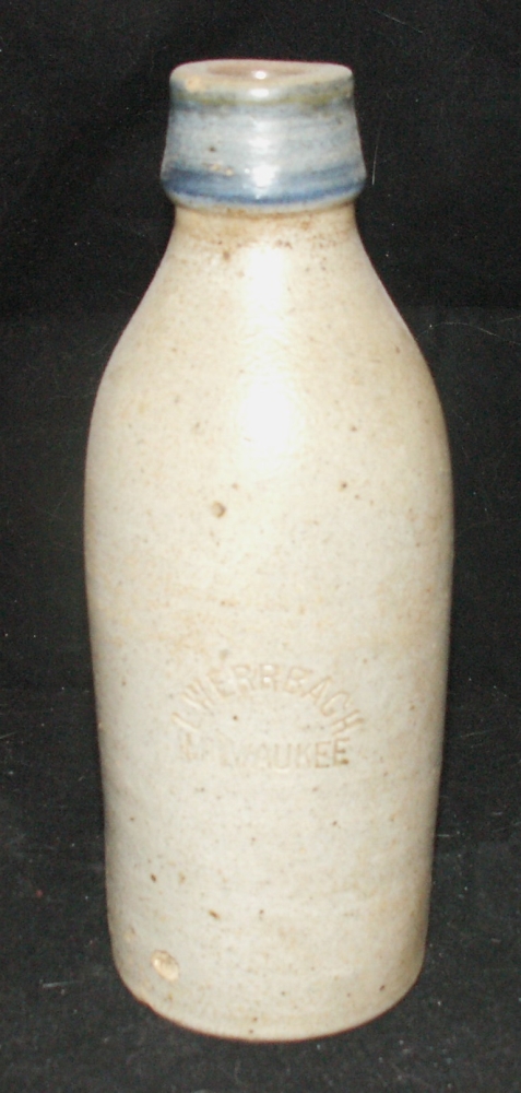 L. Werrbach Milwaukee Pottery Bottle