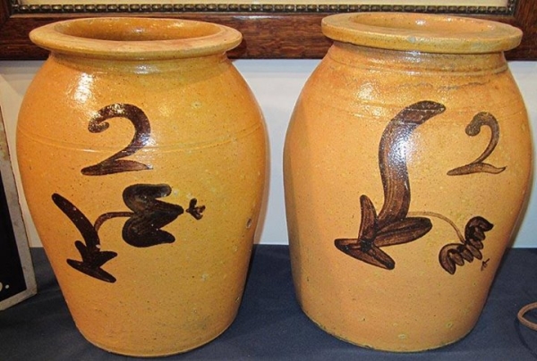Whitewater WI Pottery 2 Gallon Jars