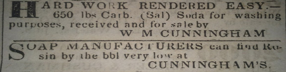 Antique Milwaukee Journal Sentinal 1800s Ad for Cunningham's Antique Milwaukee Journal Sentinal 1800s Ad for Cunningham's