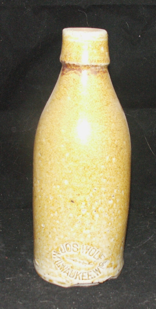 W. Jos Wolf Milwaukee Stoneware Bottle