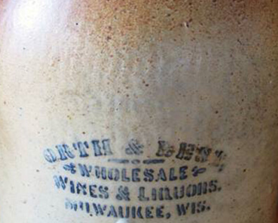 Stoneware with advertising imprinted